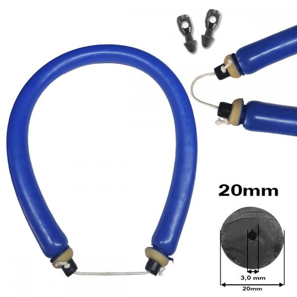 Elástico Circular Fh 20mm Super Flex Azul - Pk Sub