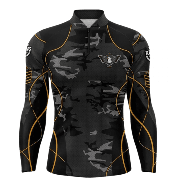 Camiseta De Pesca King Brasil Camuflado UV 50 - KD00095