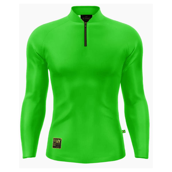 Camiseta Lisa Gola Padre UV 50 Verde - King Brasil6