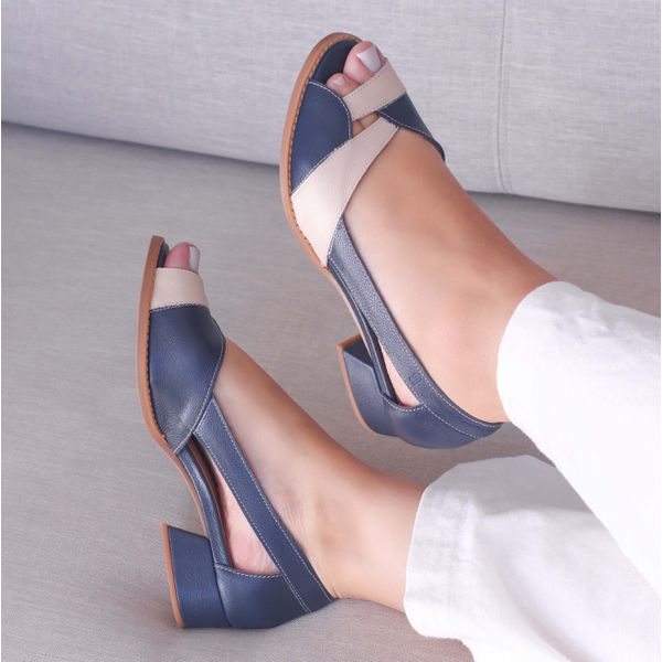 Peep toe azul marinho schutz new arrivals