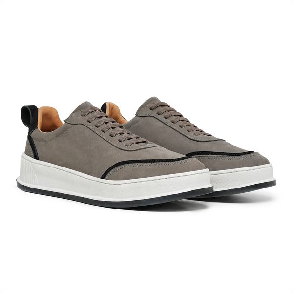 Sneaker Masculino Nobuck Cimento - Urbana Man | Sapatos Masculinos 
