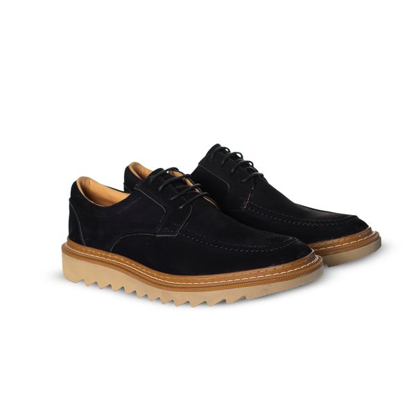 Sapato Social Masculino de Amarrar Derby Nobuck Preto - Urbana Man | Sapatos Masculinos 