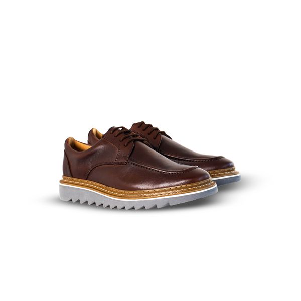Sapato Social Masculino em Couro Chocolate - Urbana Man | Sapatos Masculinos 