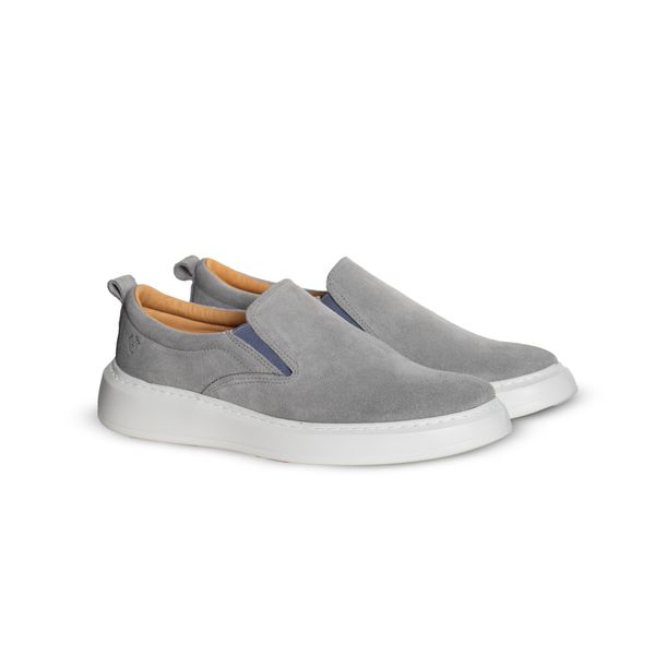 SlipOn Masculino Couro Camurça Ártico - Urbana Man | Sapatos Masculinos 