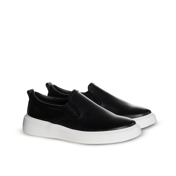 SlipOn Masculino Couro Latego Preto - Urbana Man | Sapatos Masculinos 