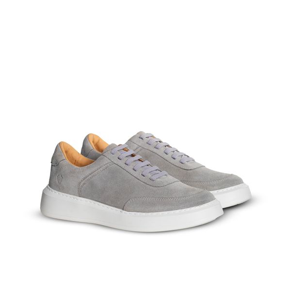 Sapatênis Masculino de Amarrar Snerke Camurça Ártico - Urbana Man | Sapatos Masculinos 