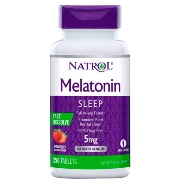 Melatonina 5 mg 150 comprimidos com sabor de morango 