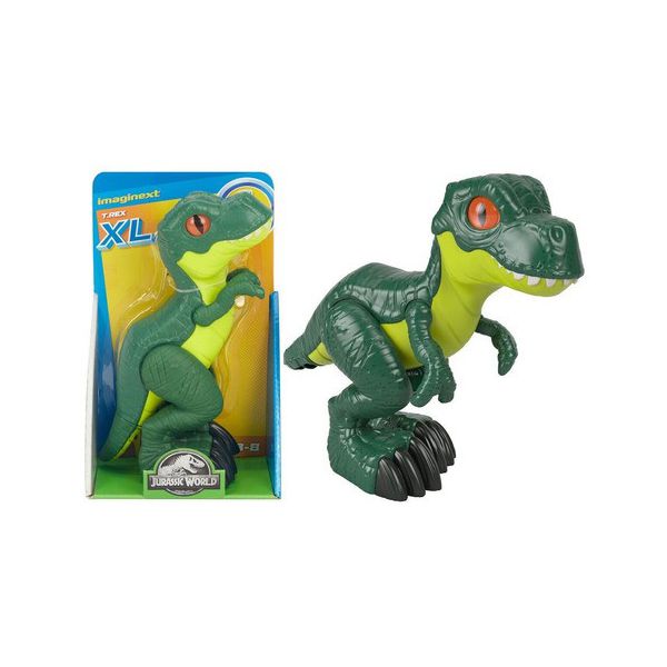 Mattel Imaginext Jurassic World Dinossauro Brinquedo T-Rex Ação de luta
