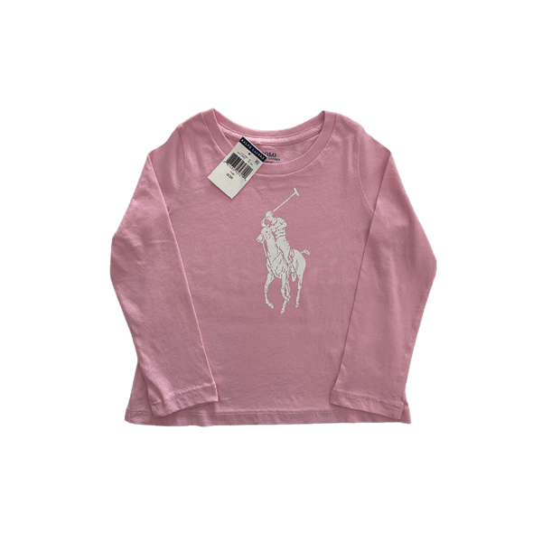 Blusa Manga Longa Rosa Polo Ralph Lauren