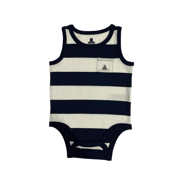 Body Avulso Gap Listrado Azul Marinho