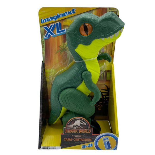 Mattel Imaginext Jurassic World Dinossauro Brinquedo T-Rex Ação de luta