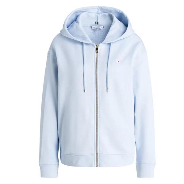 Moletom Adulto Feminino Flanelado Azul Claro Tommy Hilfiger 