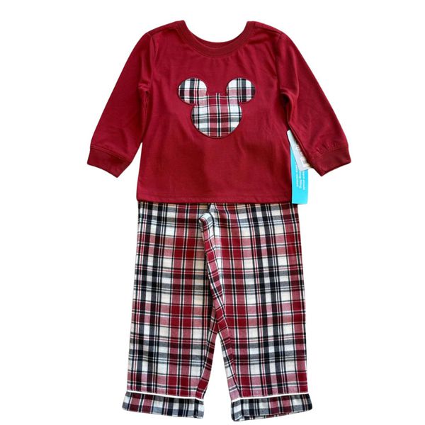 Pijama Xadrez Infantil Disney Mickey Mouse