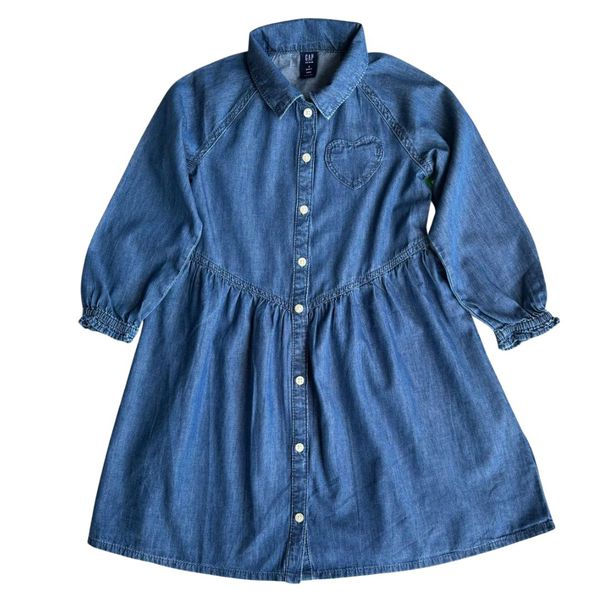 Vestido Infantil Menina Jeans GAP 