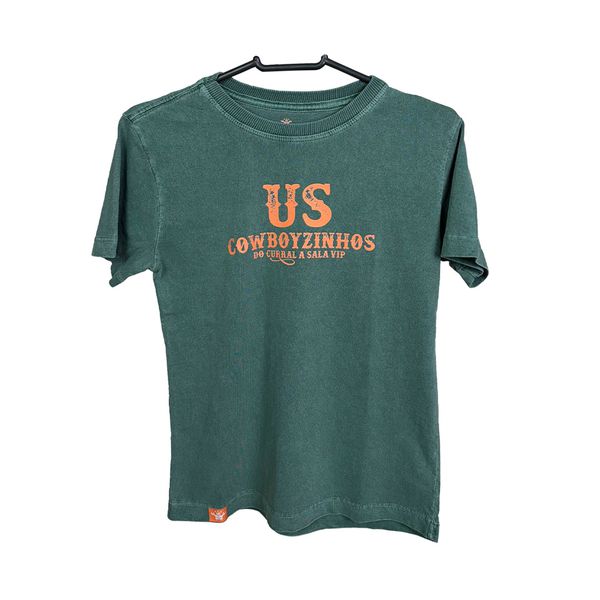 Camiseta Infantil Verde Stone
