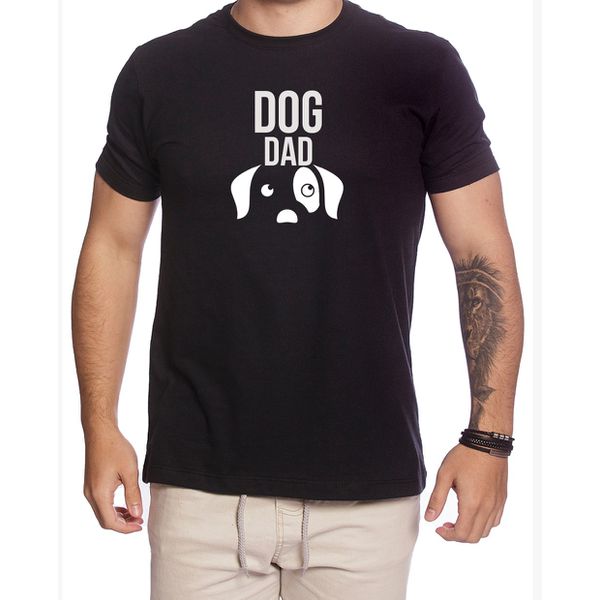 Camiseta Dog Dad Pai de Cachorro Presente Personalizado