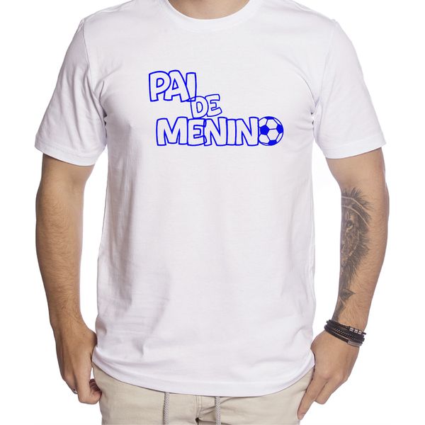 Camiseta Pai de Menino Presente Especial Dia Dos Pais Exclusividade Clan