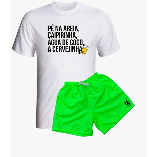 Combo Camiseta Algodão + Short Mauricinho Tactel Verão 2024 Use Clan