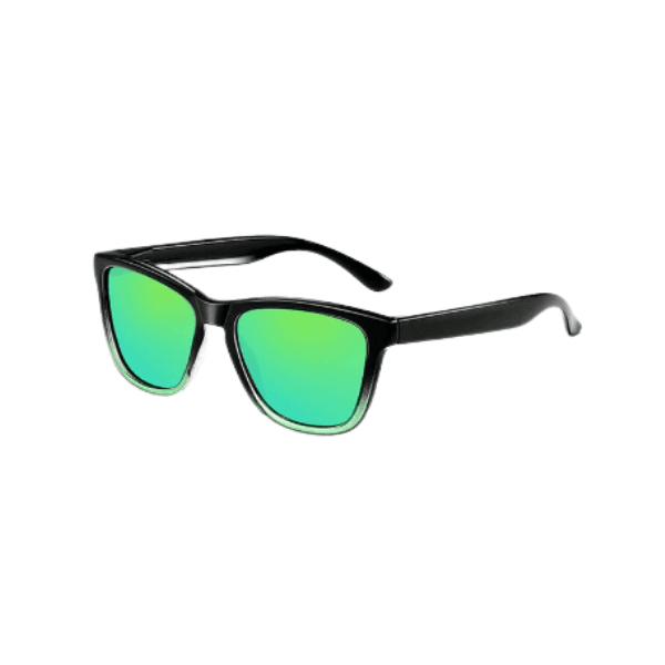 Óculos de Sol Preto e Verde Clássico Bicolor Mônaco - Polarizado UV400