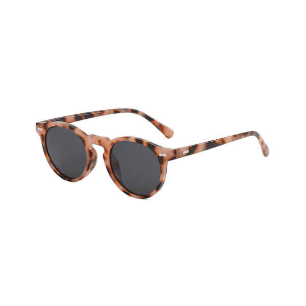 Óculos de Sol Redondo Bicolor Leopardo Sevilha - Polarizado UV400