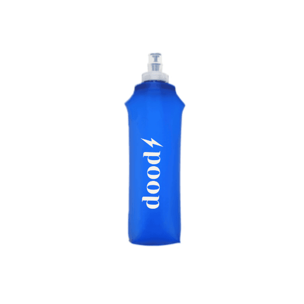 Garrafa Squeeze Azul Silicone Dobrável Soft - 500ml