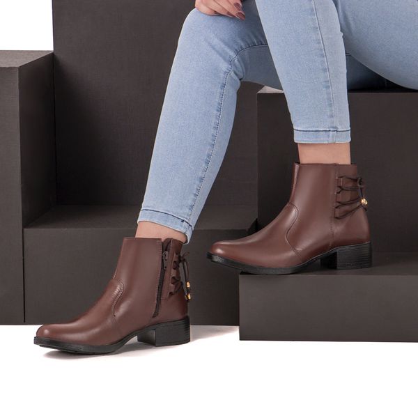 Bota cinza feminina cano hot sale curto