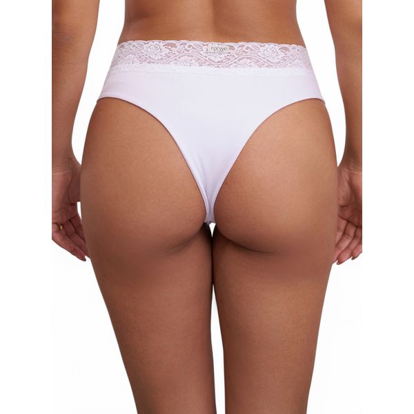 Calcinha Tanga Alta - Branco