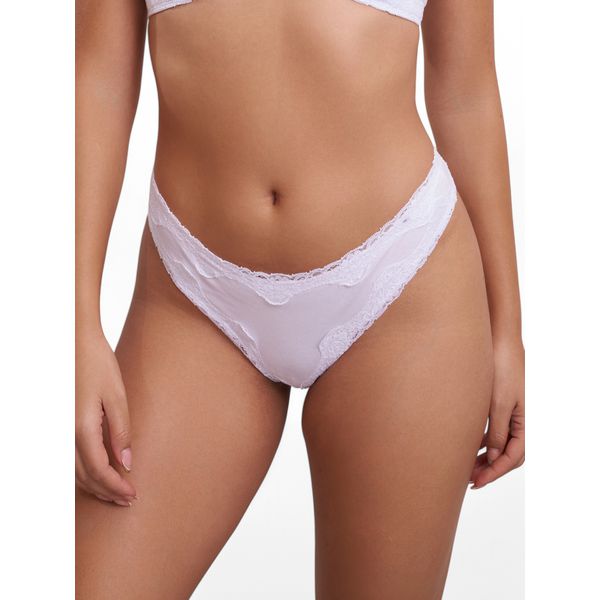Calcinha Tanga Cavada - Branco