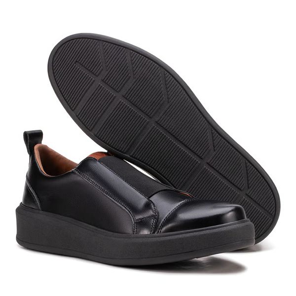 Sapatênis Masculino Franshoes Full All Black com Elástico