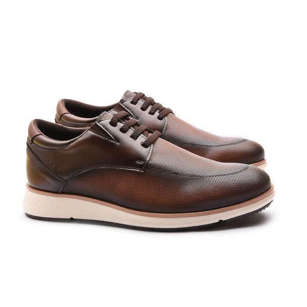 Sapatênis Casual Masculino de Elástico Taurus Franshoes Capuccino