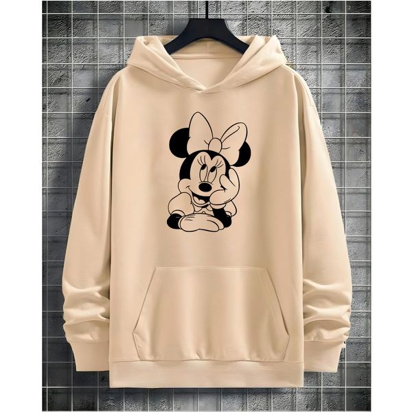Moletom Franshoes Casual Minnie Creme