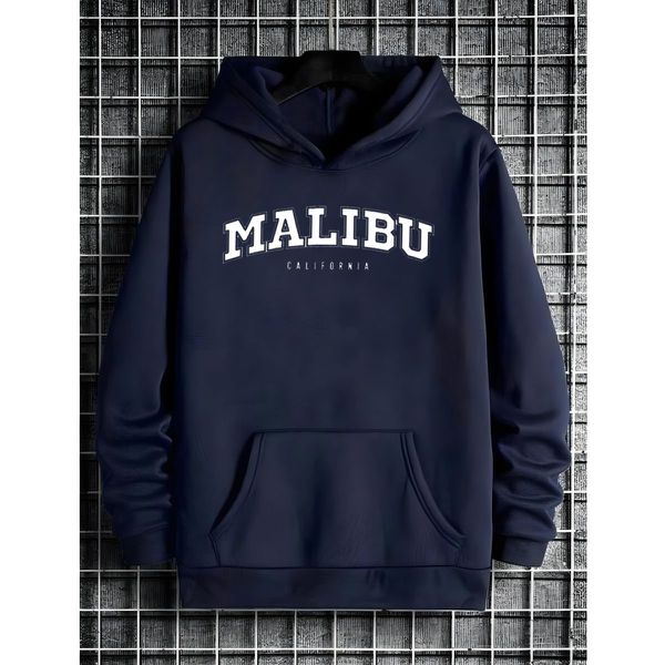 Moletom Franshoes Casual Malibu Azul Marinho
