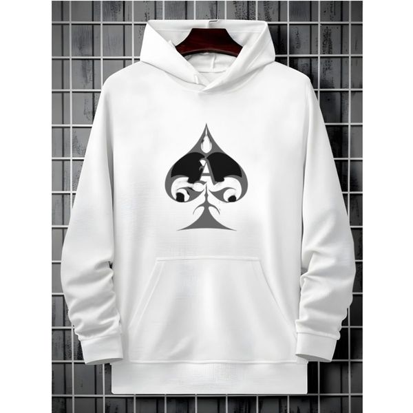 Moletom Franshoes Casual Espada Branco