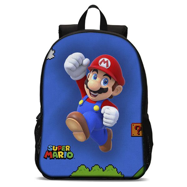 Mochila Infantil Escolar De Costas Basica Super Mario
