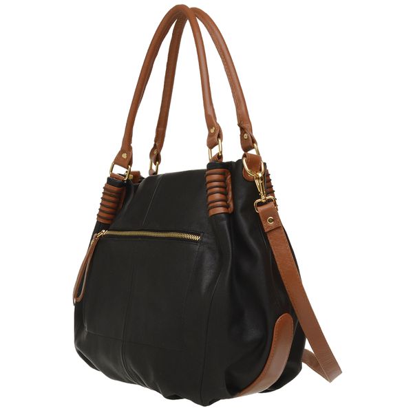 Bolsas feminina em Couro Eleah BF-2003 cor preta