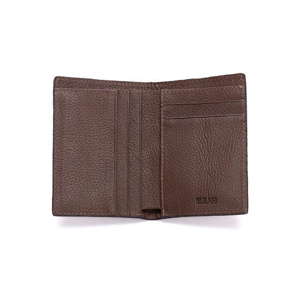 Carteira masculina em couro legitimo na cor cafe