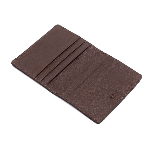 Porta cartão masculino em couro legitimo na cor cafe 