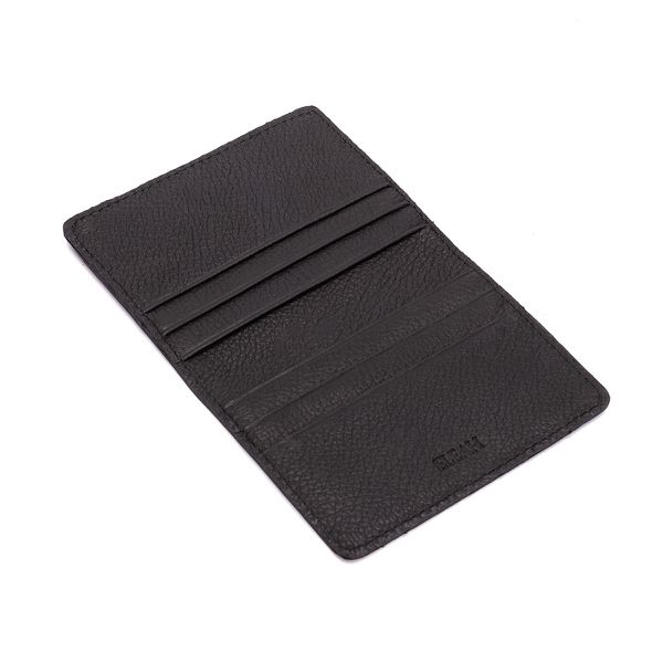 Porta cartão masculino em couro legitimo na cor preto