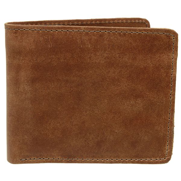 Carteira masculina em couro legitimo Eleah na cor tan ref. CA-160