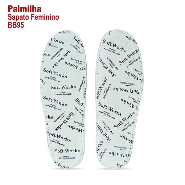 Palmilha Reposição para Sapato Feminino BB95 Soft Works
