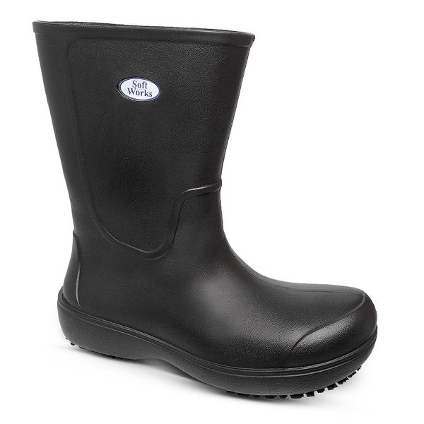 Bota Cano Longo Antiderrapante Sem Ponteira Preto BB87 Soft Works Epi Bota De Segurança 