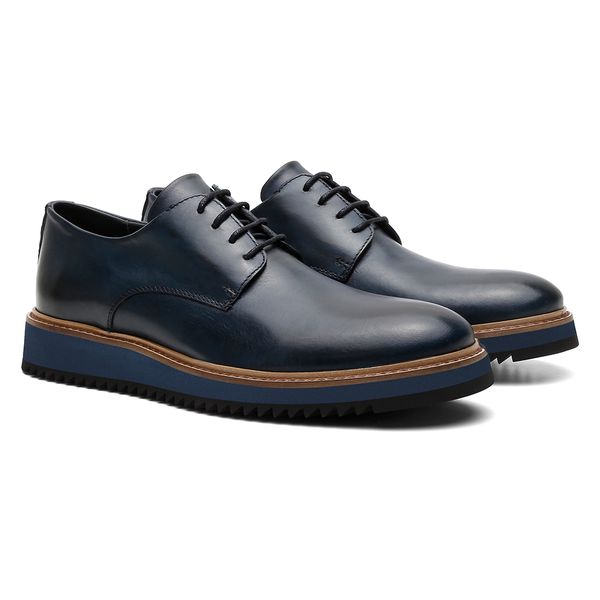 Sapato Masculino Oxford United Kingdom Blue