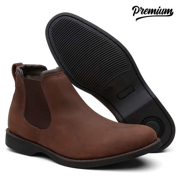 Botina Conforto Nelore Crazy Horse Pinh o TURUNA BOOTS