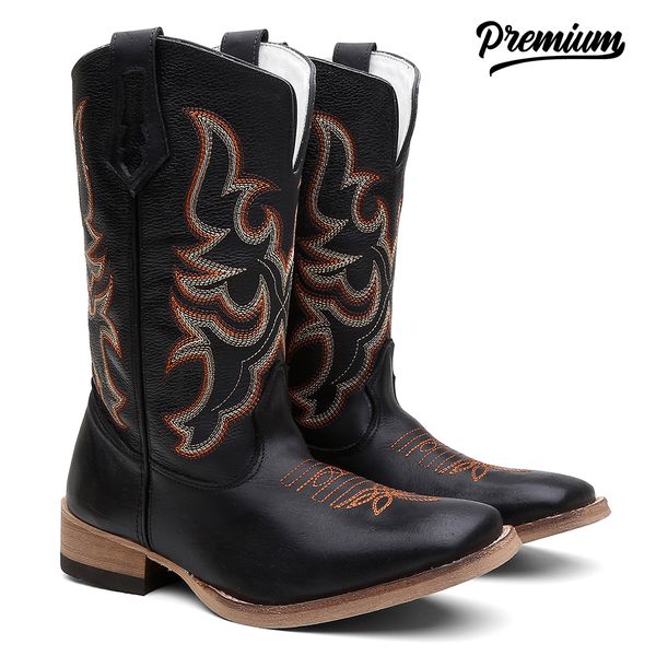 Bota Texana Masculina Raio Colorido