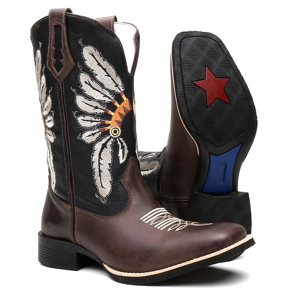 Bota Texana Masculina ndio Preto TURUNA BOOTS