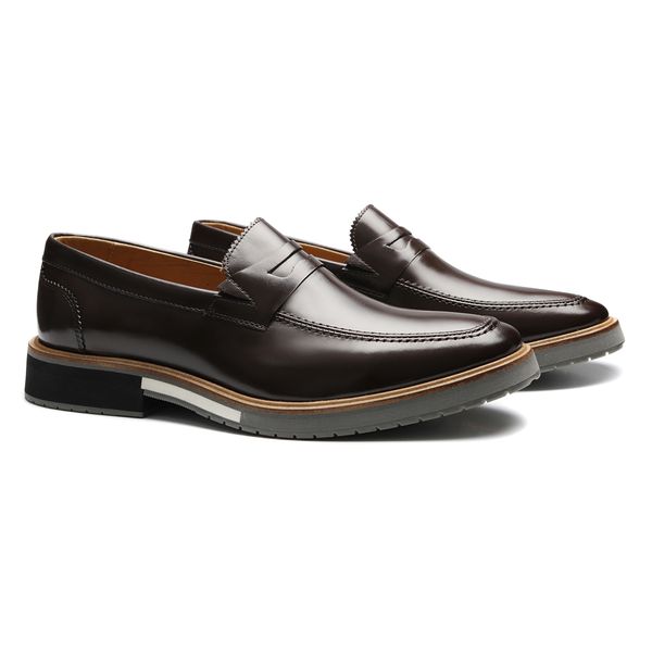 Loafer Masculino Patina Café Valentus 