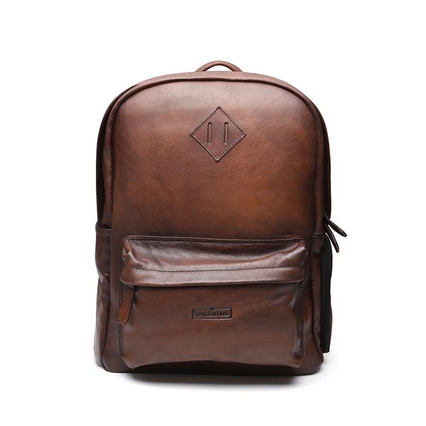 Mochila Cabernet Couro Conhaque 