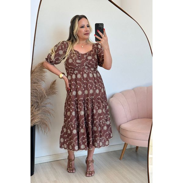 Vestido Ani - Laise marrom