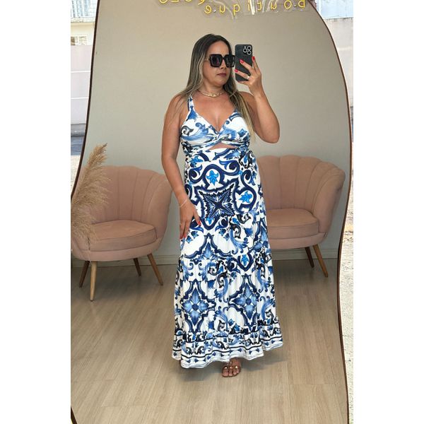Conjunto Antonela Poliamida azul 
