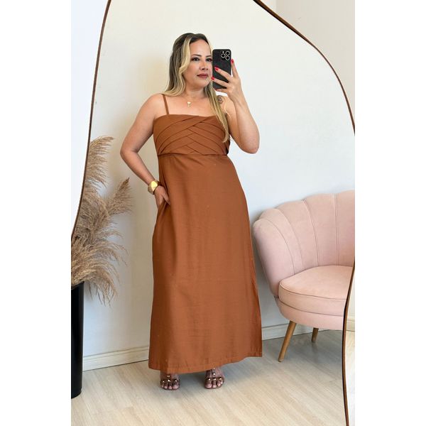 Vestido Nayara - Terracota 